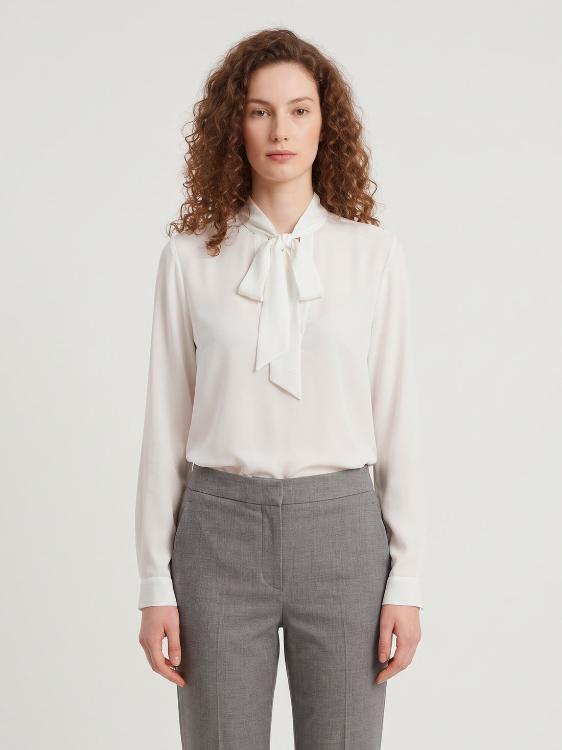SUTTON NEW YORK 40 bow blouse in double georgette