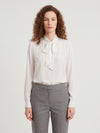 bow blouse in double georgette