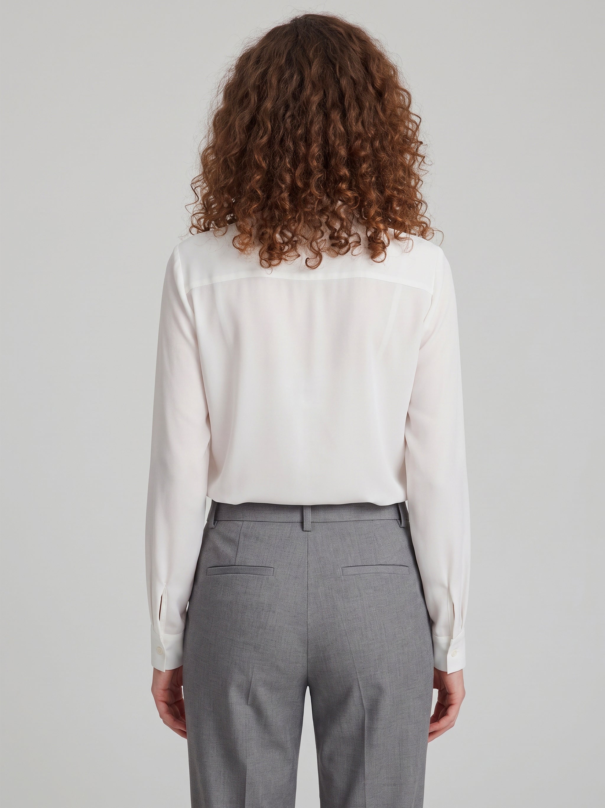bow blouse in double georgette