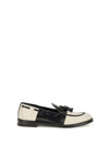 brera damier bicolor leather loafers