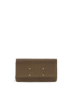 grained leather wallet