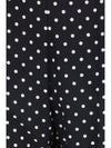 polka-dot crêpe de chine pants