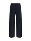 wide-leg virgin wool pants
