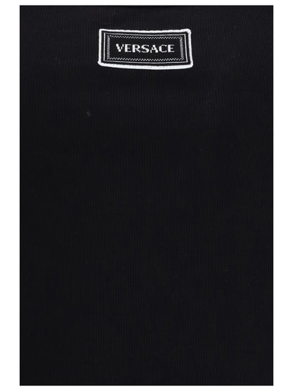 VERSACE 40 tank top in cotton rib stretch