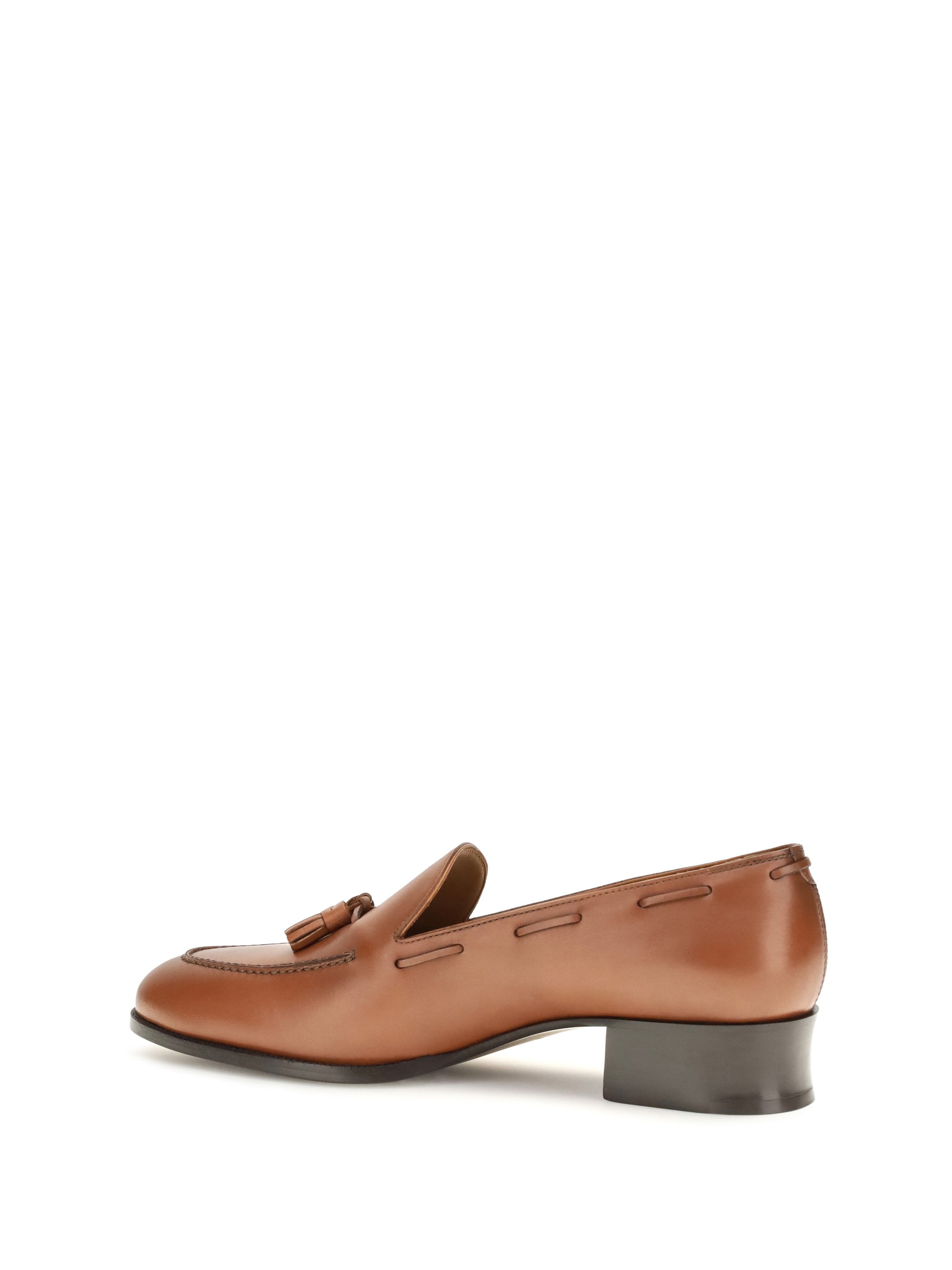 serge tassel calfskin loafers