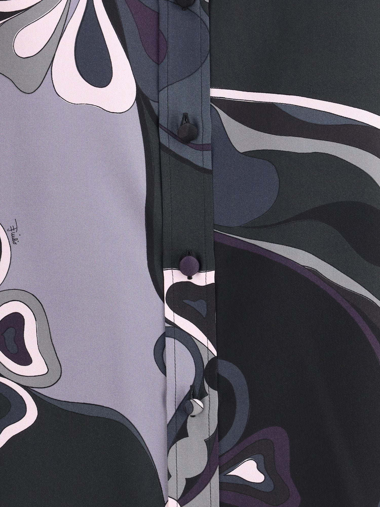 PUCCI 40 silk shirt with abstract print