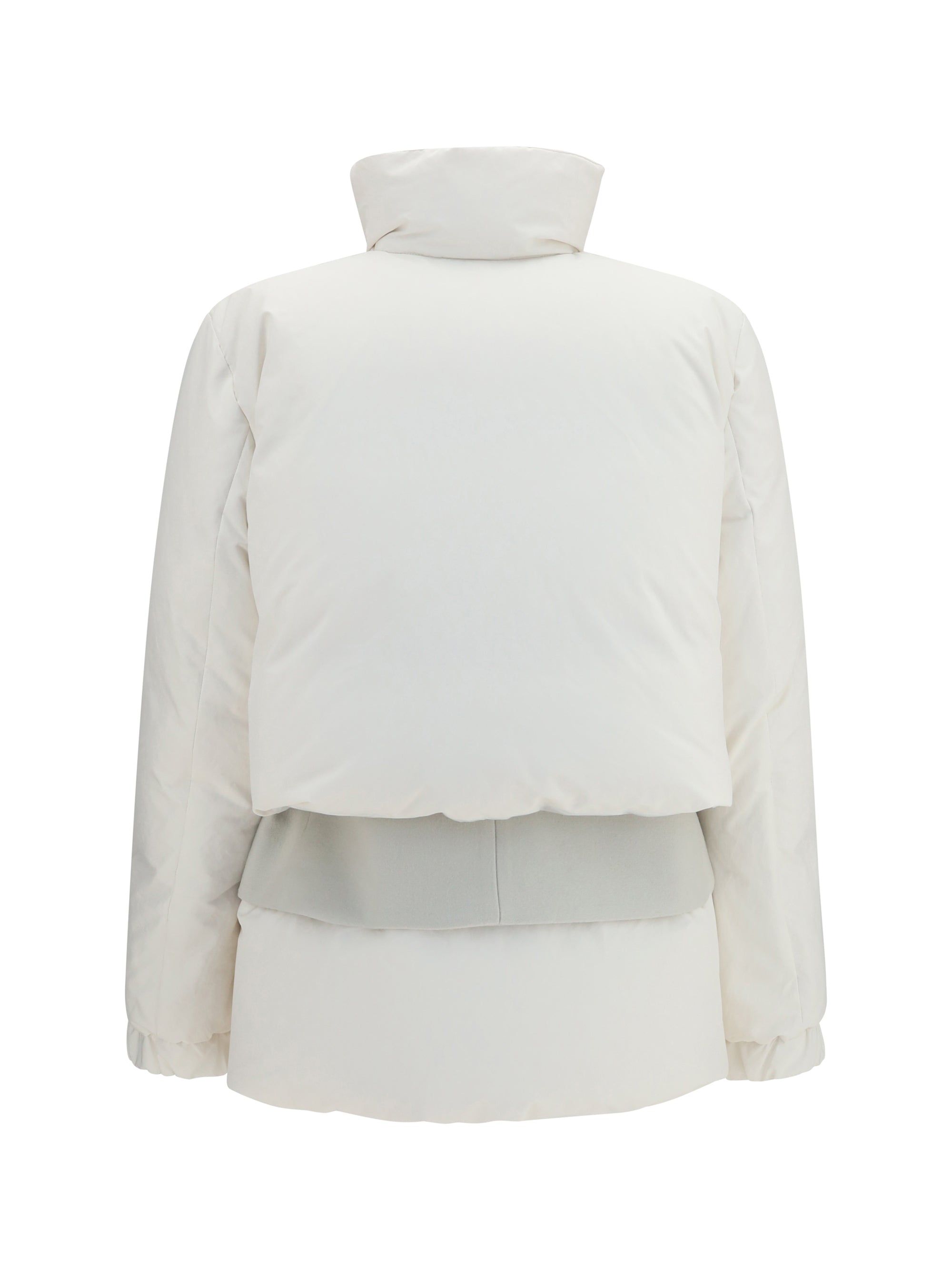 double padded jacket with zip closure