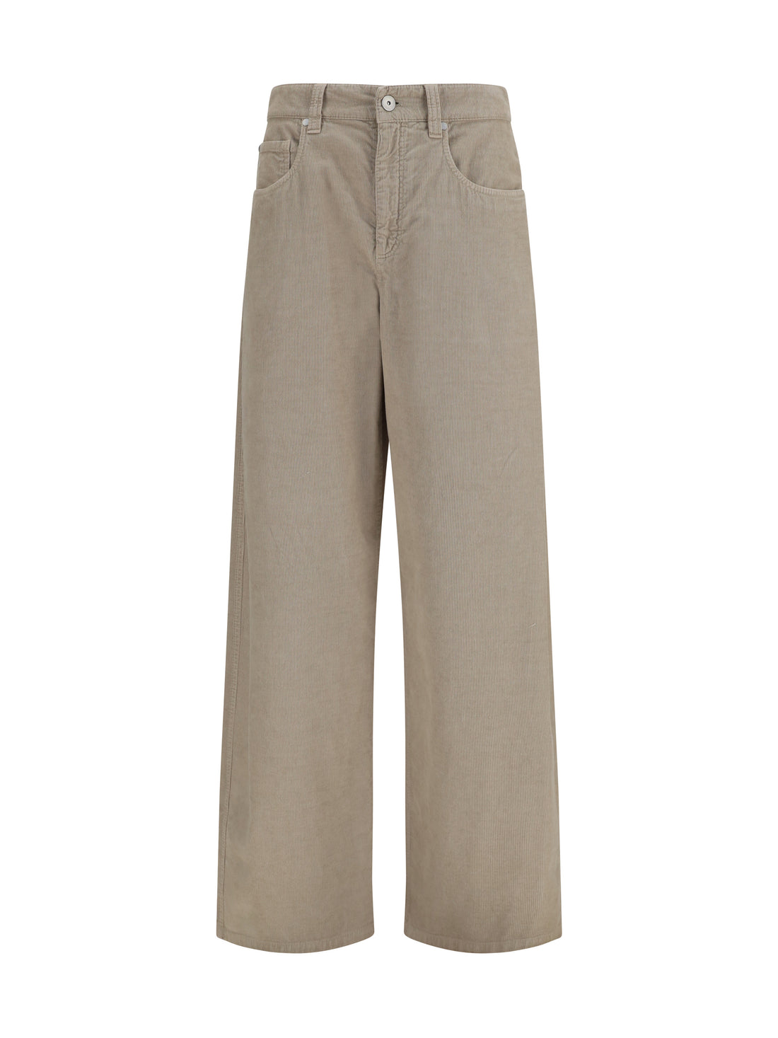 BRUNELLO CUCINELLI 40 straight-leg cotton and linen pants