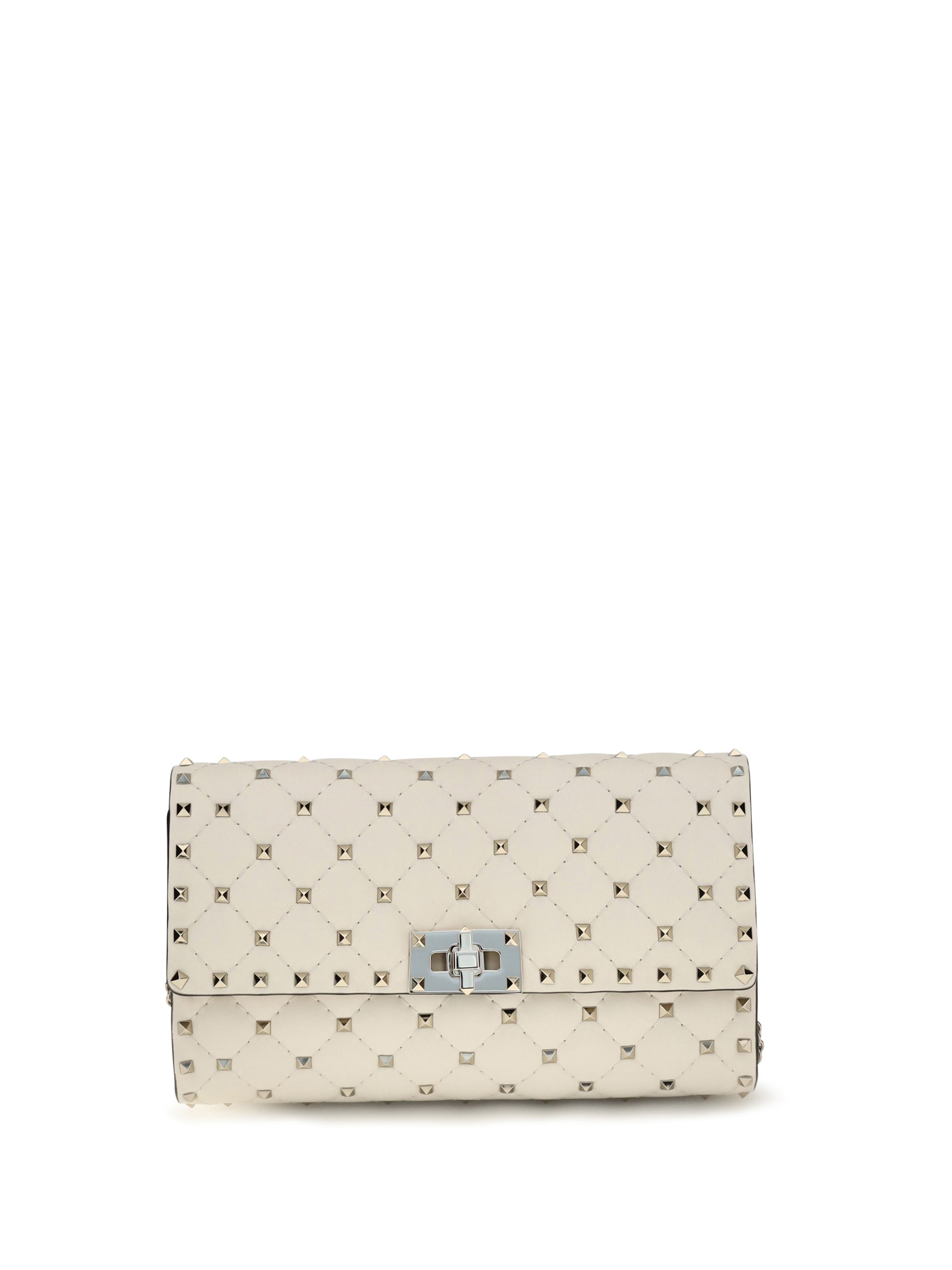 rockstud spike quilted nappa shoulder bag