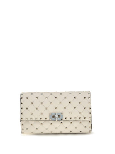 rockstud spike quilted nappa shoulder bag