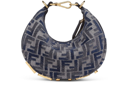 Fendigraphy FF Mini Denim Shoulder Bag