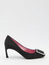 ROGER VIVIER 36 trompette satin pumps 