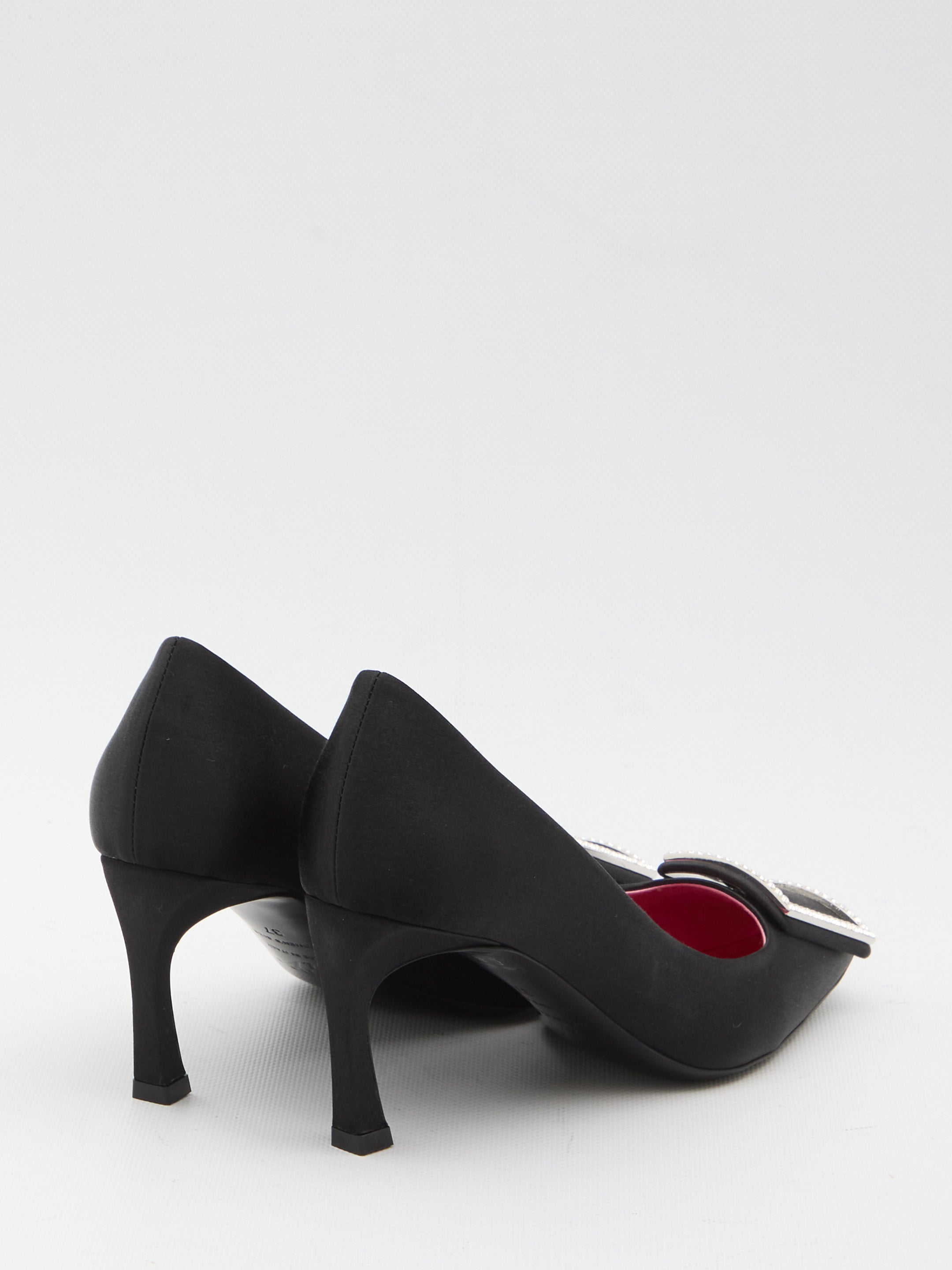 ROGER VIVIER 36 trompette satin pumps 