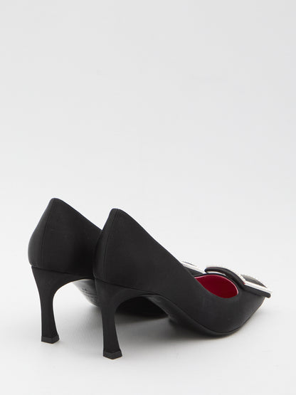 ROGER VIVIER 36 trompette satin pumps 