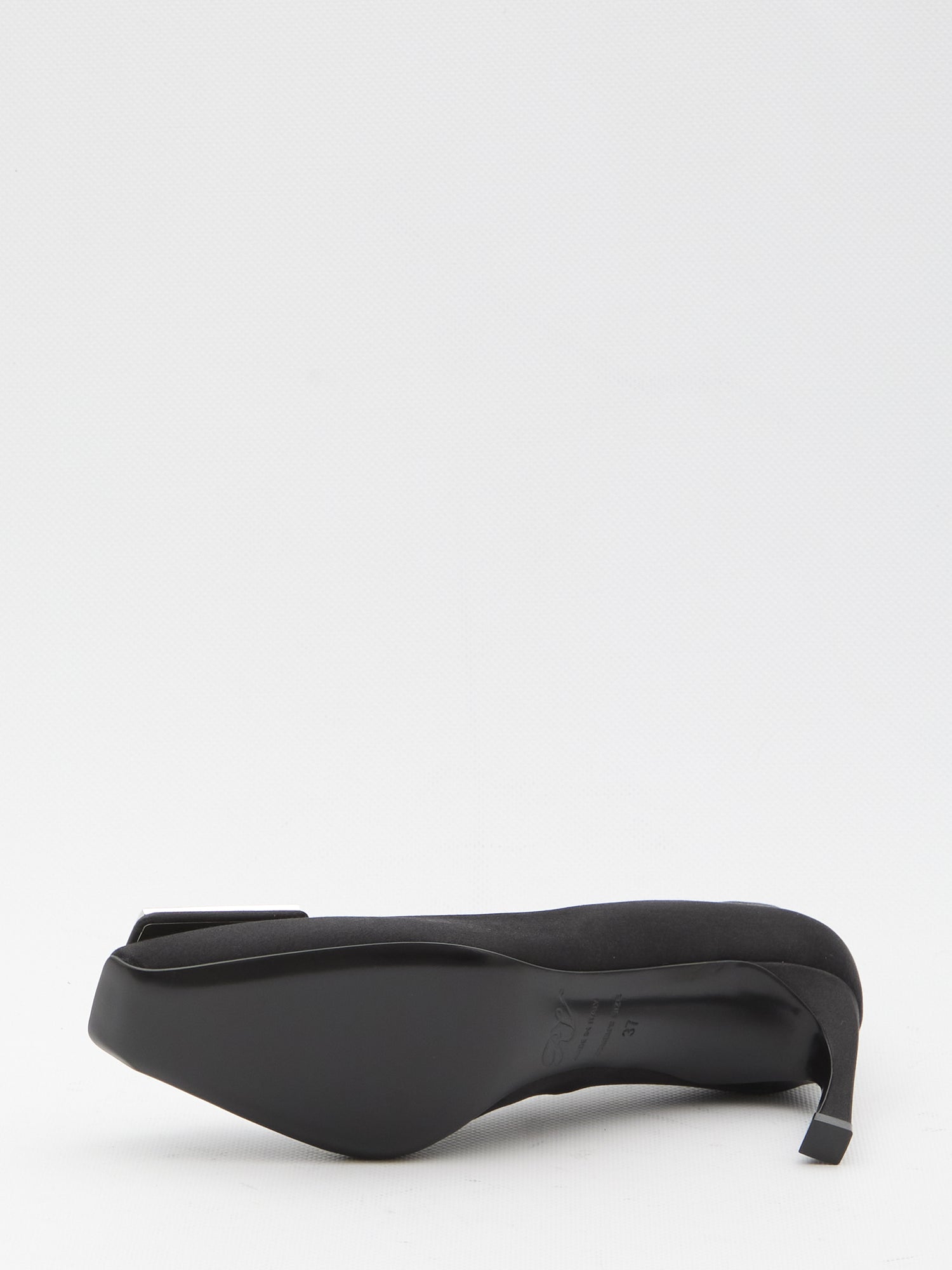 ROGER VIVIER 36 trompette satin pumps 