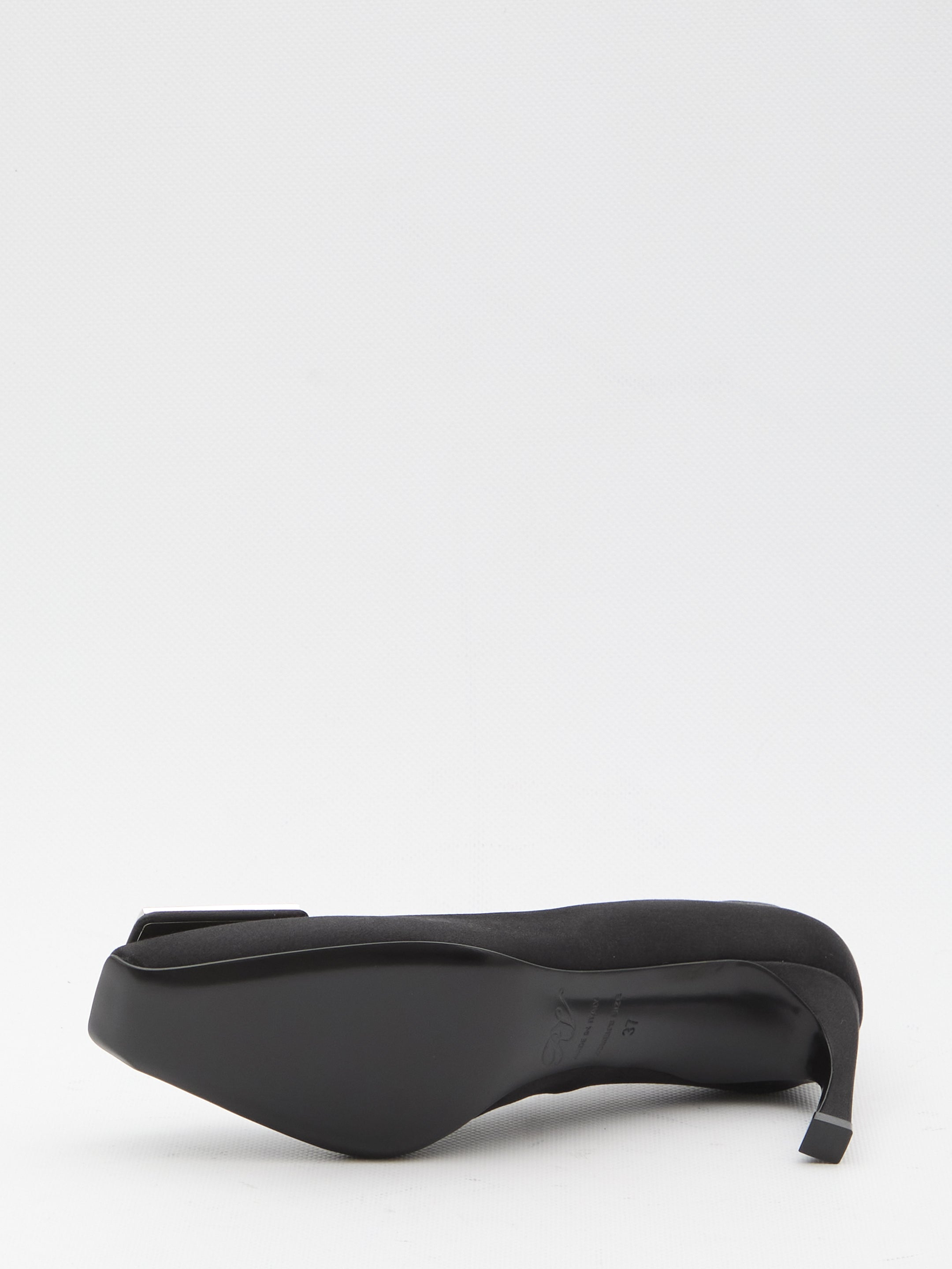 ROGER VIVIER 36 trompette satin pumps 