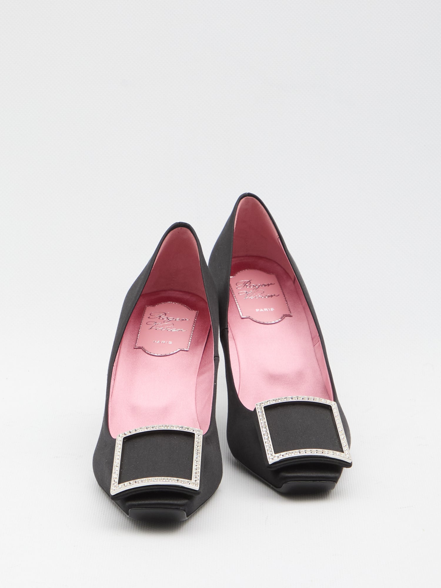 ROGER VIVIER 36 trompette satin pumps 