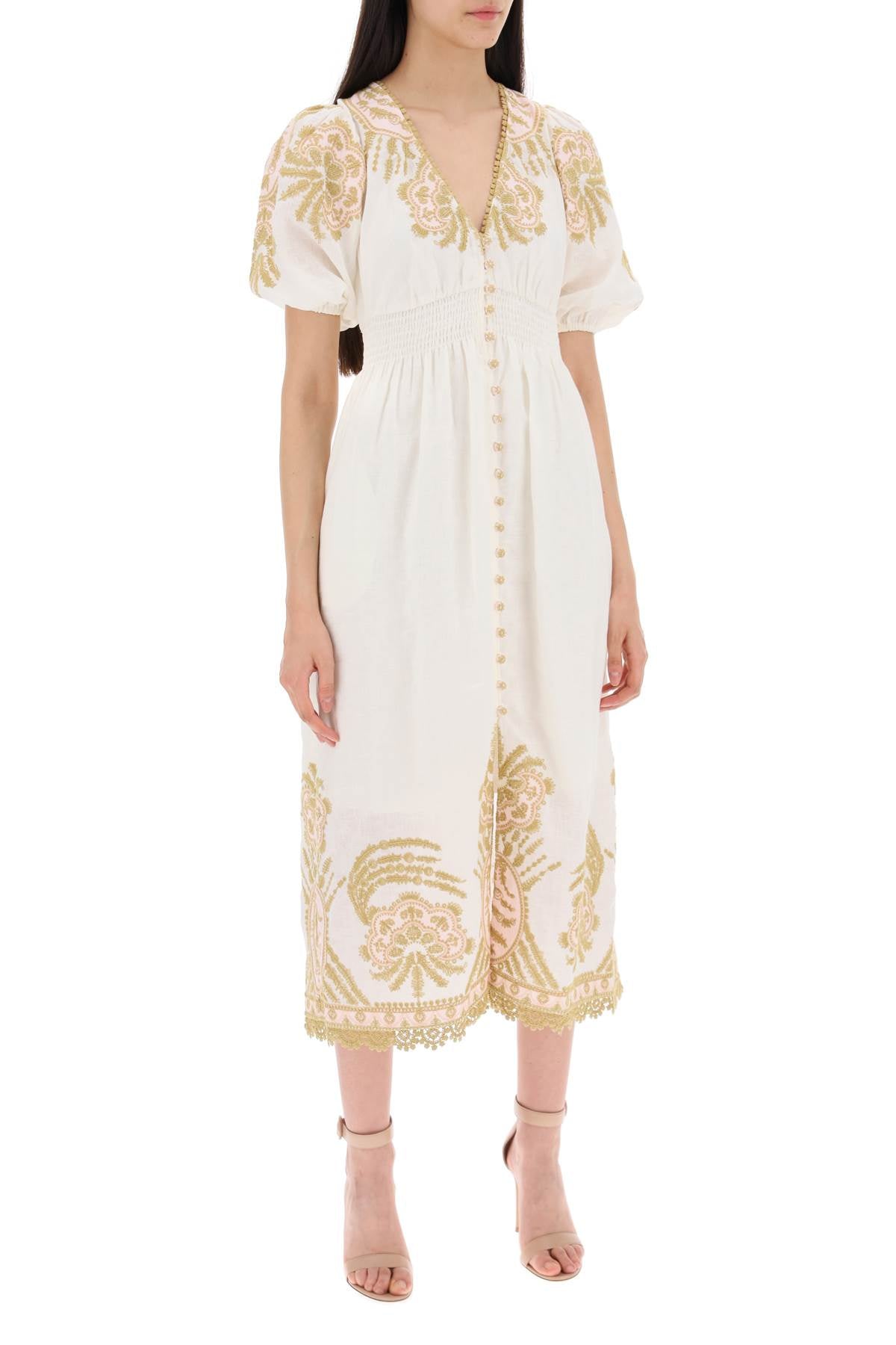 &quot;waverly embroidered linen dress&quot;