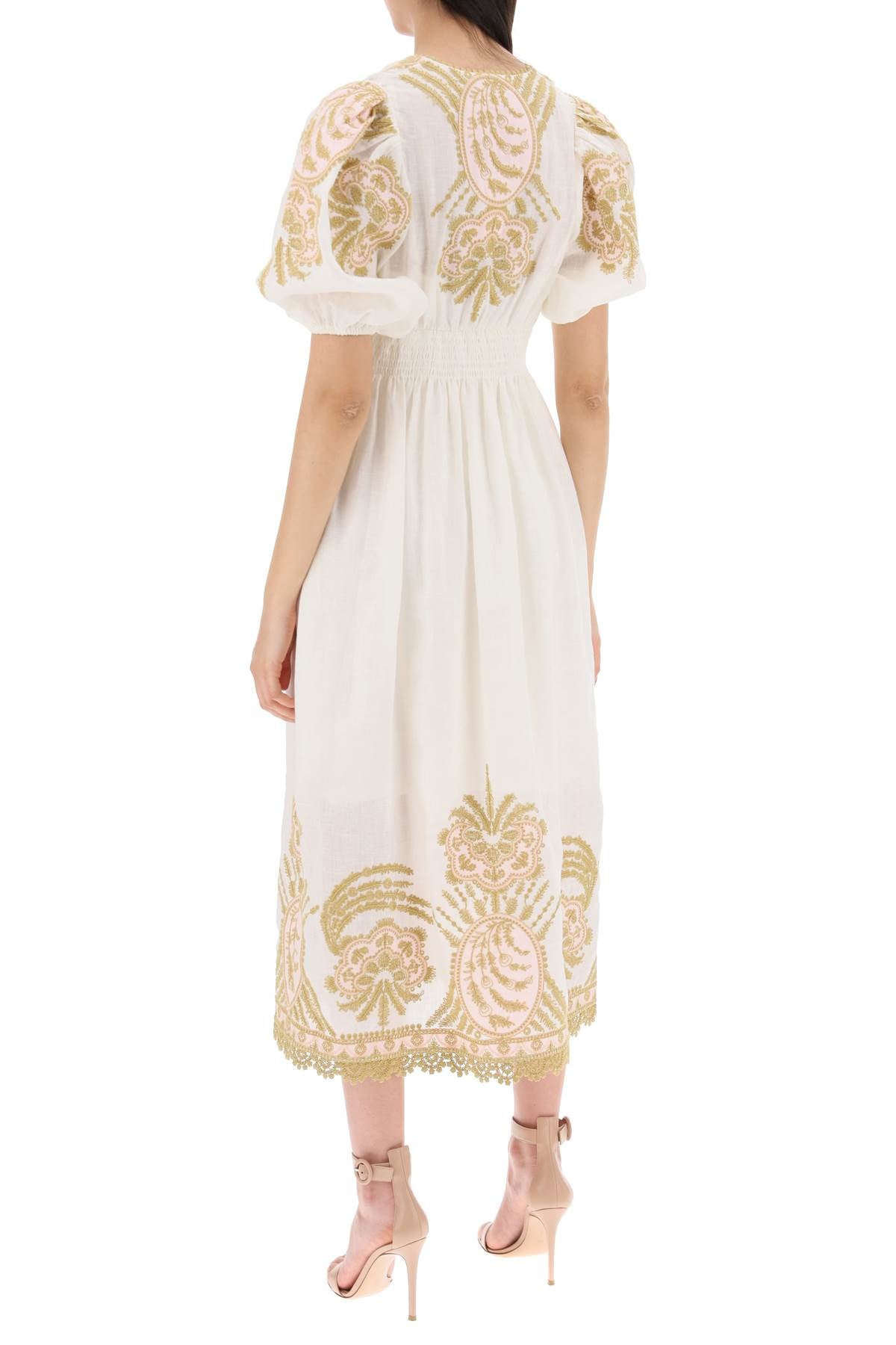 &quot;waverly embroidered linen dress&quot;