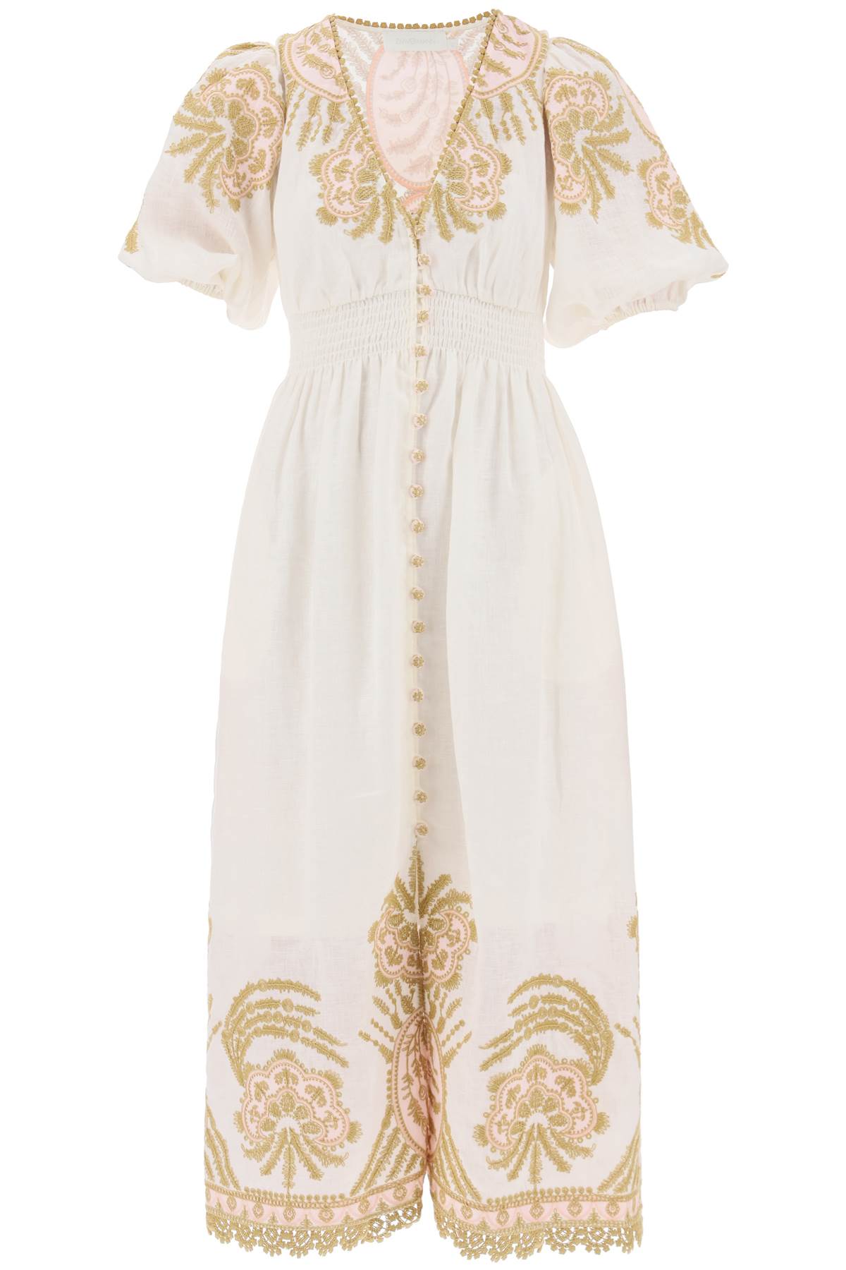 &quot;waverly embroidered linen dress&quot;