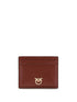 PINKO OS shiny leather card holder