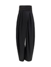 rounded tuxedo wool pants