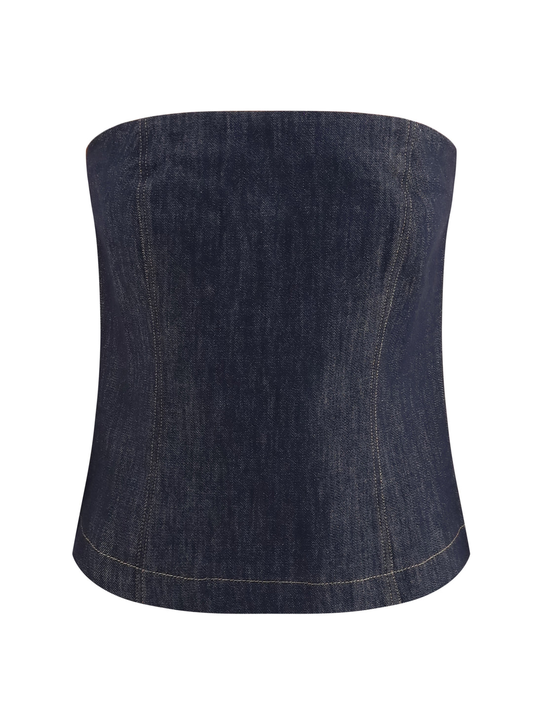 BRUNELLO CUCINELLI L denim effect twill bandeau top