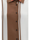 long striped silk shirt