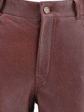 CHLOÉ 38 flared lambskin leather trousers