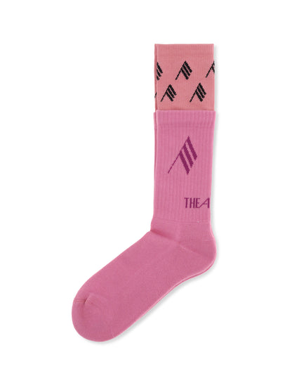 THE ATTICO L-XL logo cotton socks