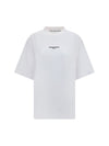 short-sleeve t-shirt with central logo print