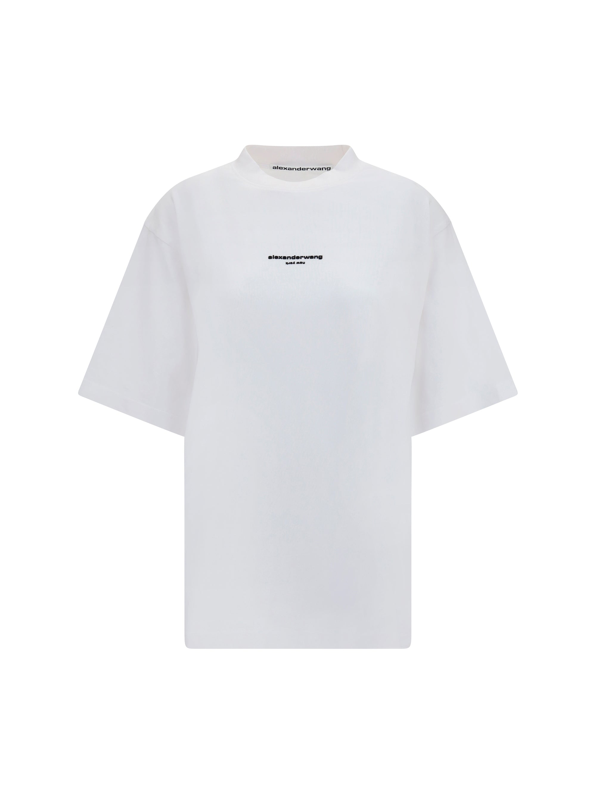 short-sleeve t-shirt with central logo print