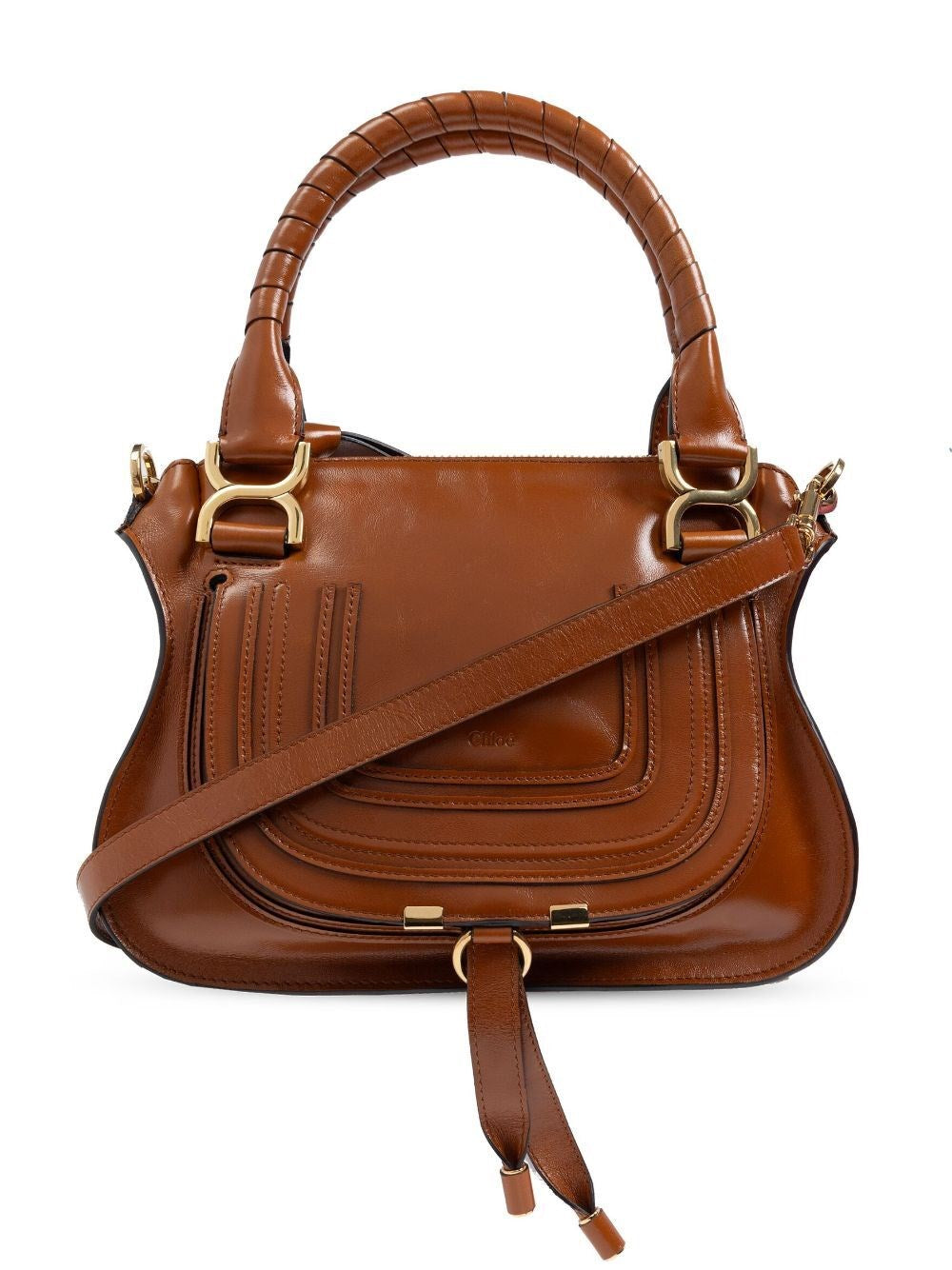 Chloé Small Marcie Bag In Shiny Leather