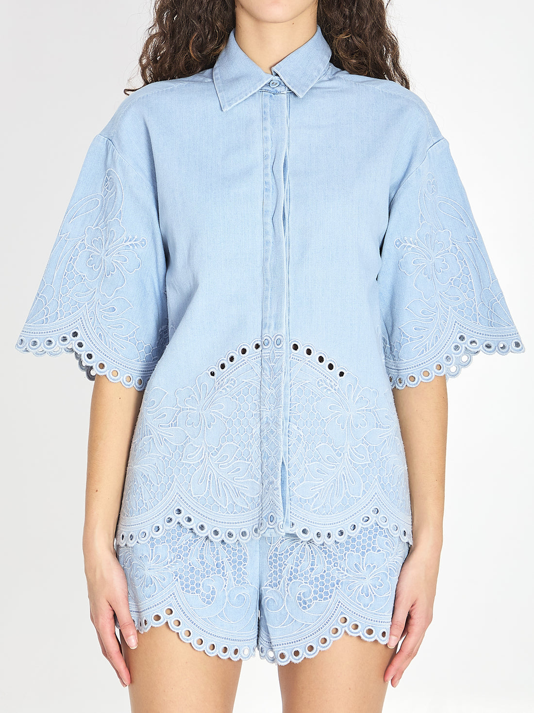 ZIMMERMANN 01 daylight denim shirt 