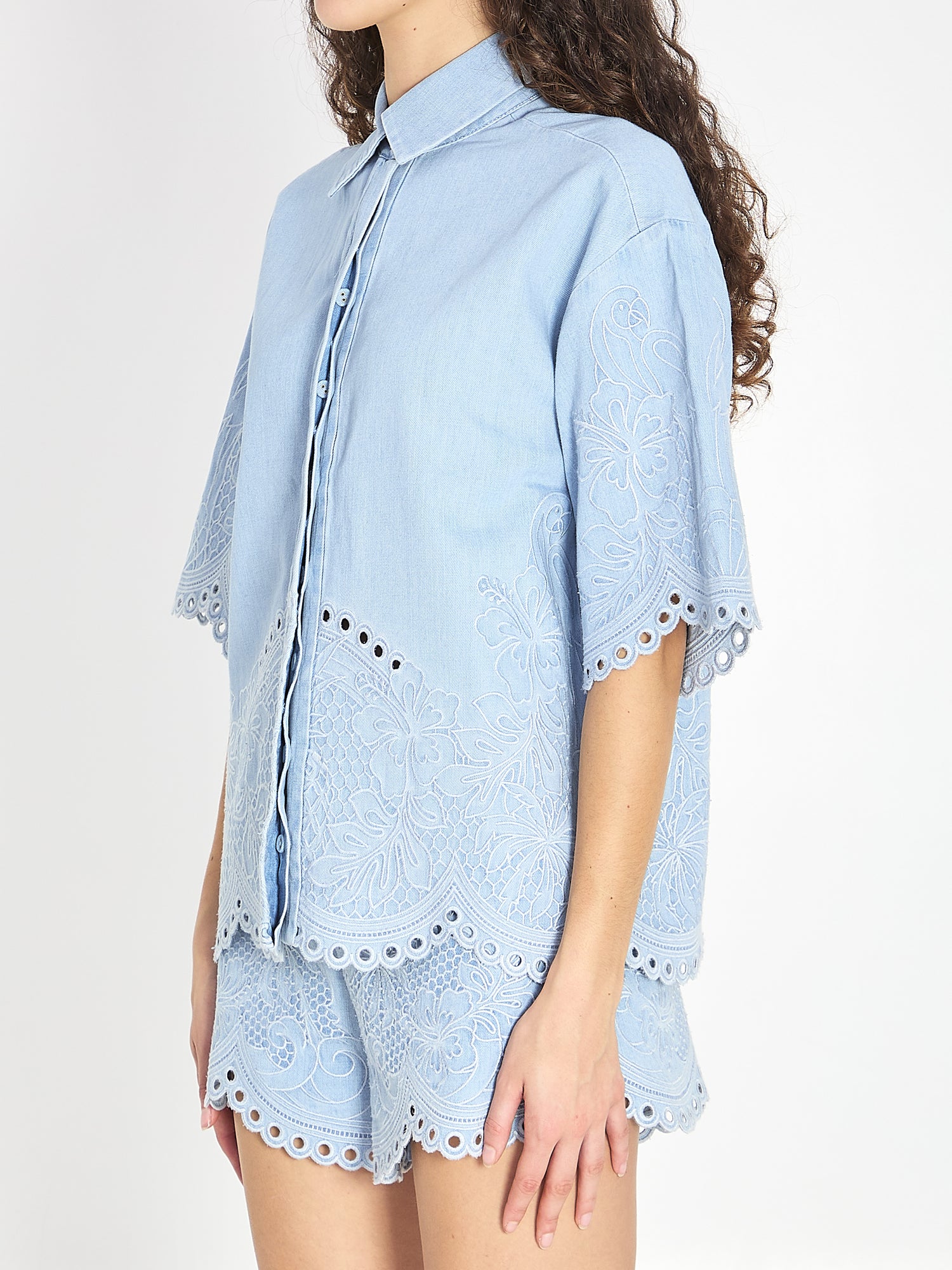 ZIMMERMANN 01 daylight denim shirt 