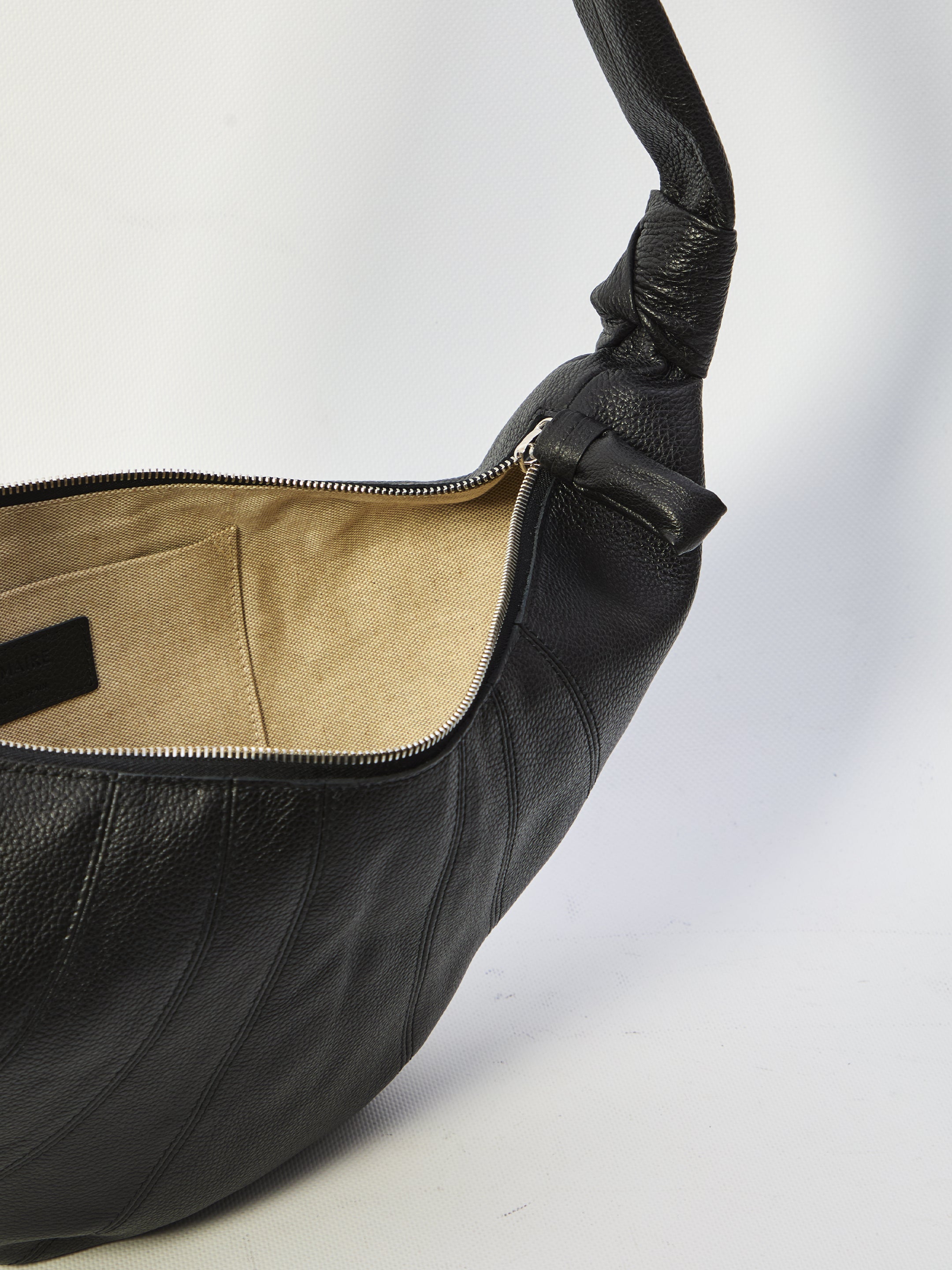 LEMAIRE OS croissant black bag medium 