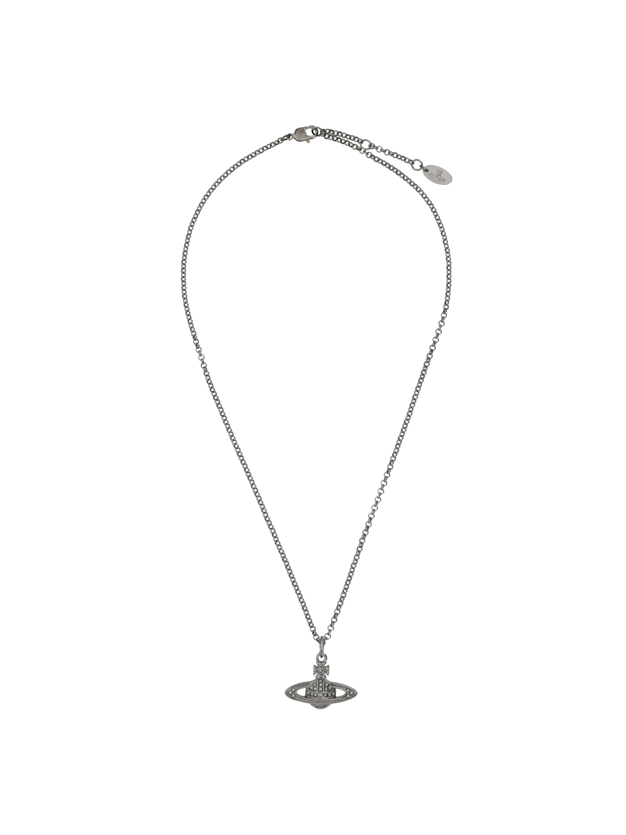 mini bas relief orb pendant necklace