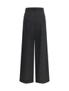 wide-leg pleated pants