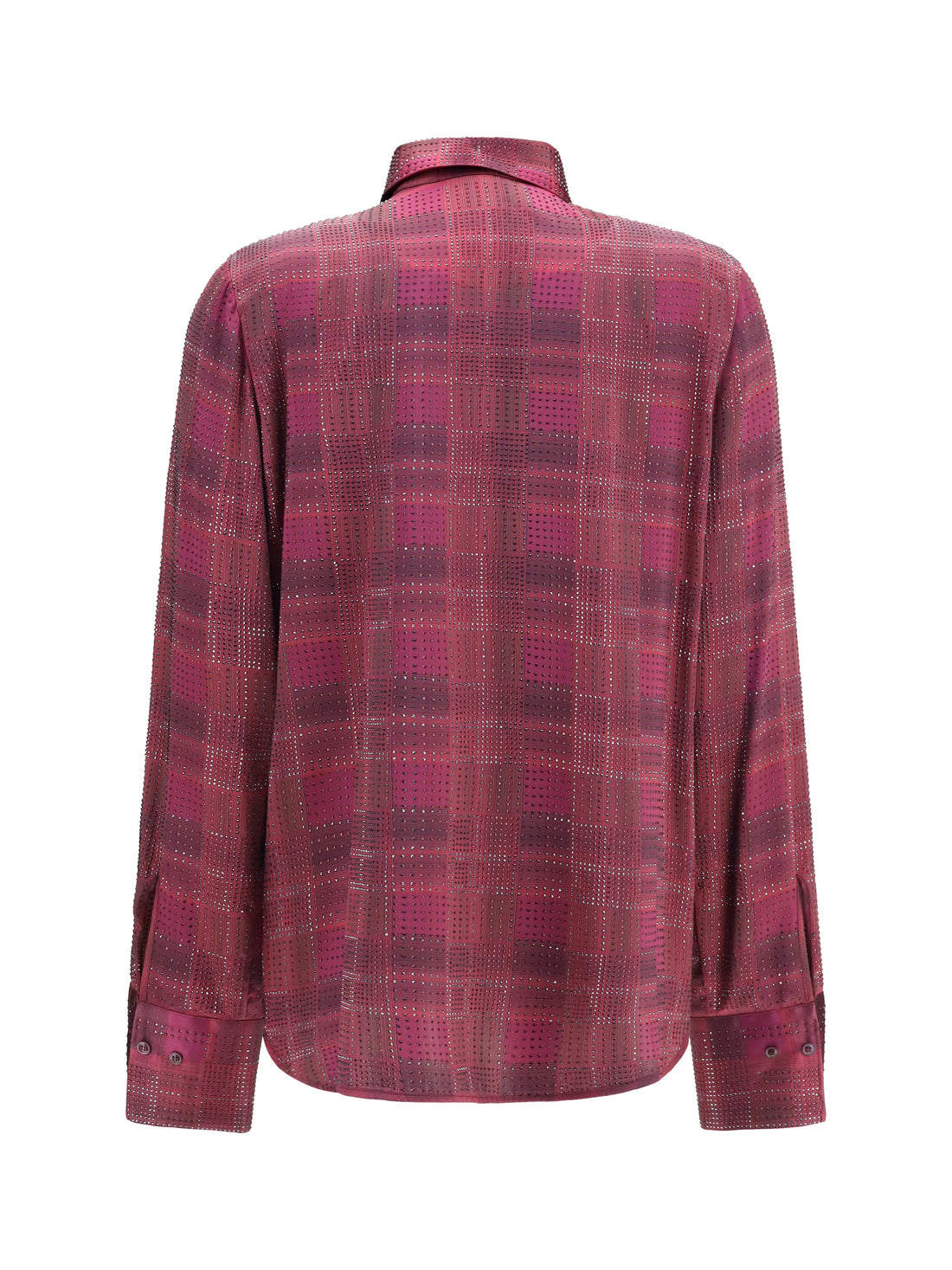 ERMANNO SCERVINO 40 crystal check satin shirt