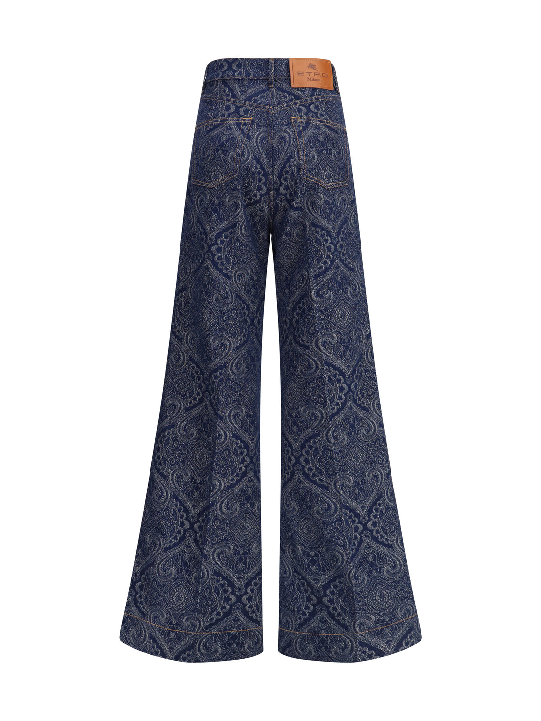 ETRO 27 jacquard-patterned flare jeans