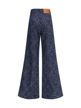 ETRO 27 jacquard-patterned flare jeans