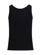 VERSACE 40 tank top in cotton rib stretch