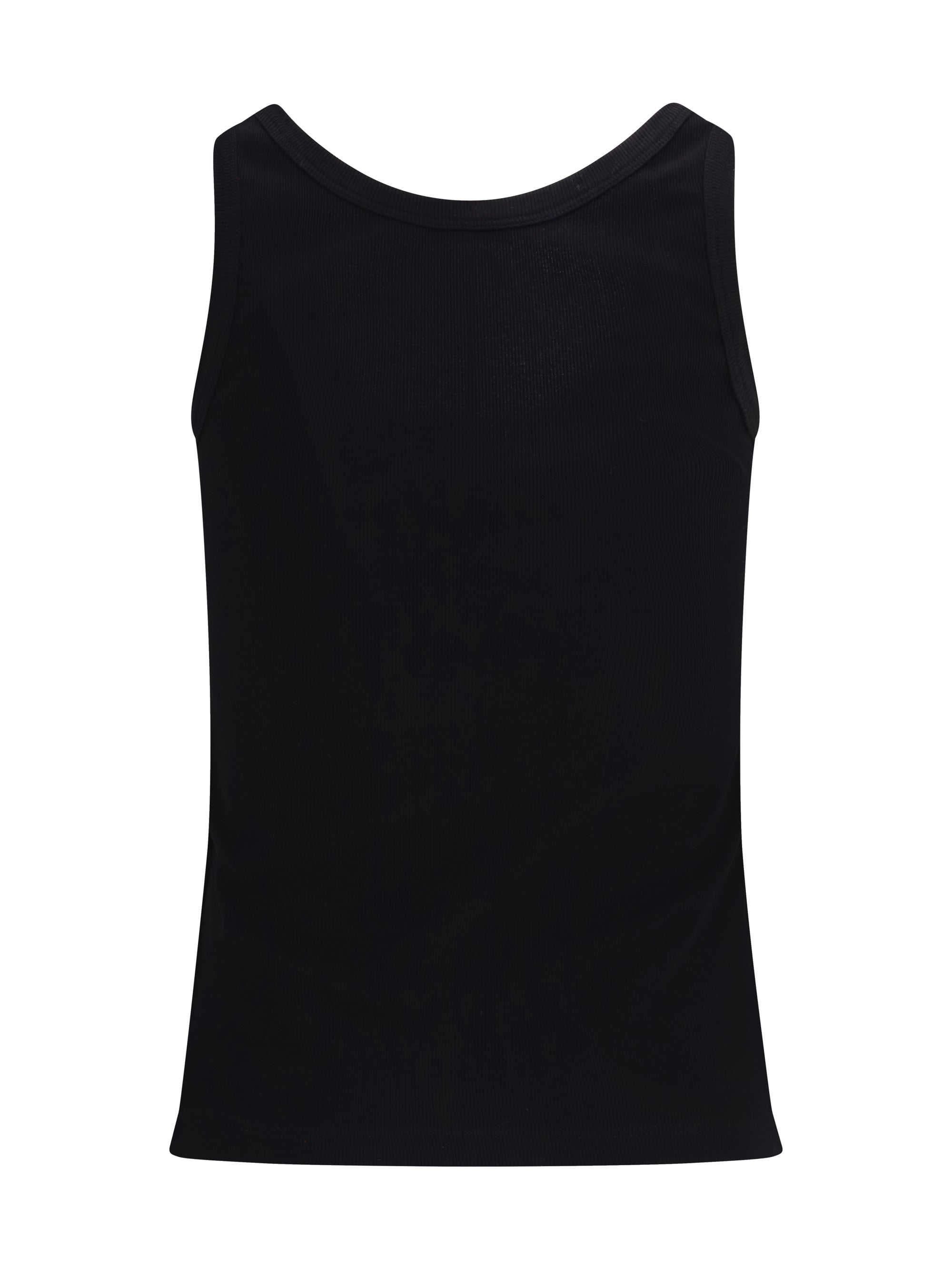 tank top in cotton rib stretch