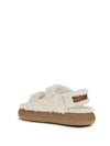 the fur-lined sandals