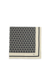 silk foulard with all-over monogram print