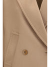 double breasted wool drap coat