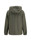 lightweight nappa leather jacket with intrecciato hood