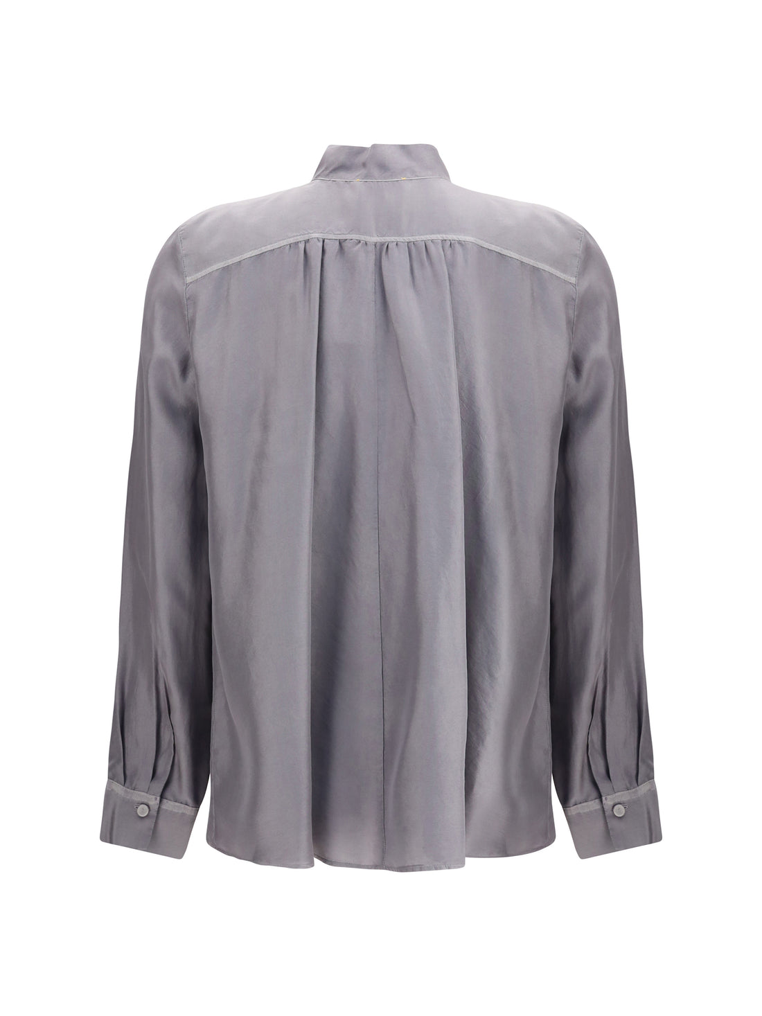 FORTE_FORTE I crater-collar shirt in habotai silk