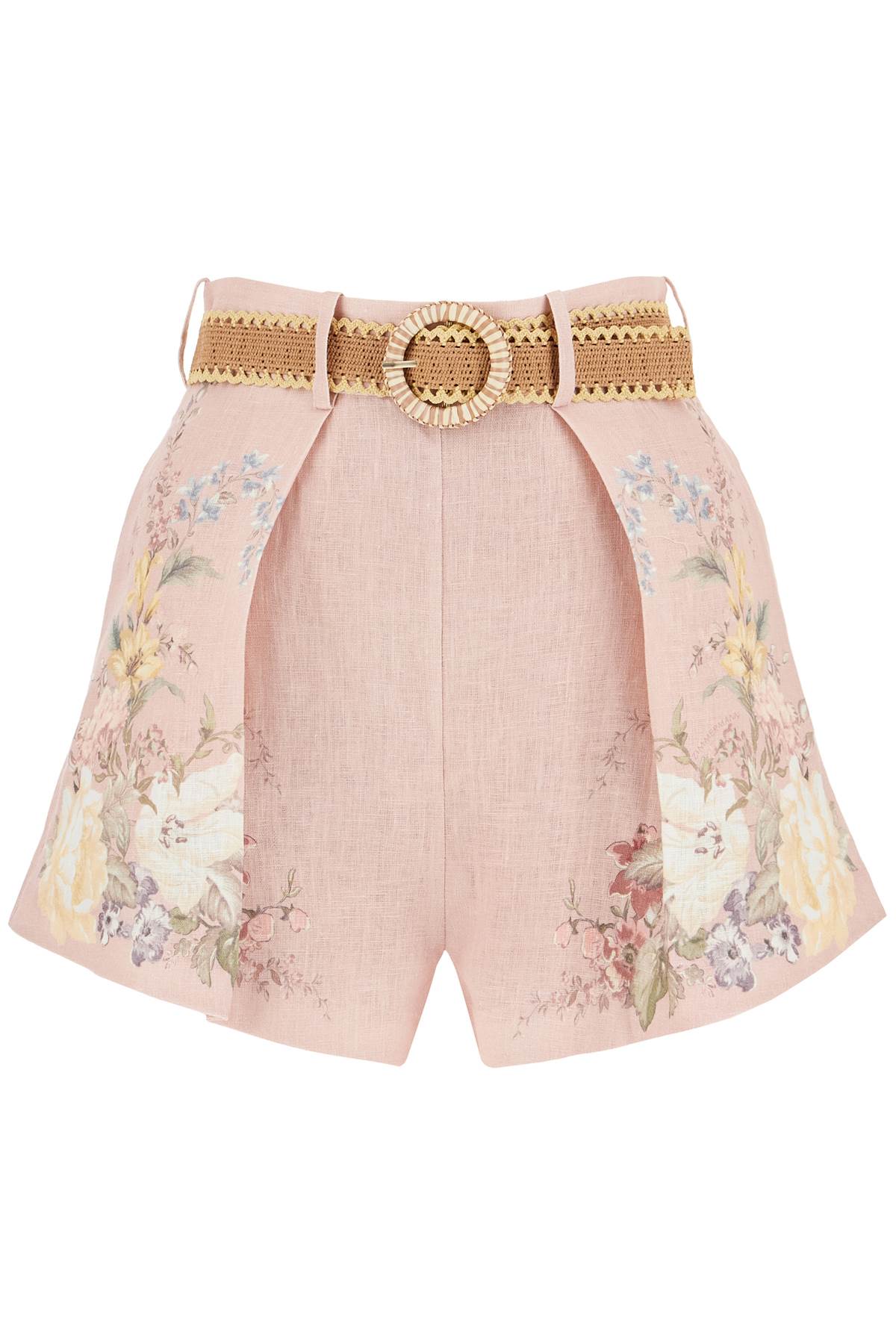 floral linen waverly shorts