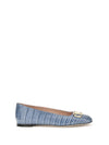 vlogo signature croc-effect ballerinas